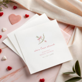 Cupid Arrow Lovestruck Valentine's Bridal Shower スタンダードランチョンナプキン