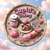 Cupid Bakery Sweetheart Kitchen ラージ壁時計