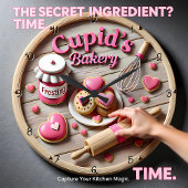 Cupid Bakery Sweetheart Kitchen ラージ壁時計