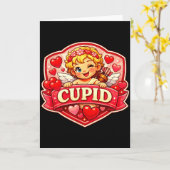 Cupid Blonde Valentine  カード (黄色い花)