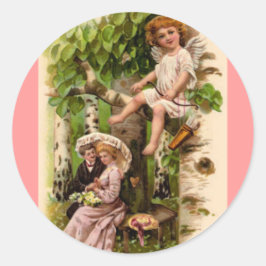 Cupid & CouleVintageバレンタインデー ラウンドシール