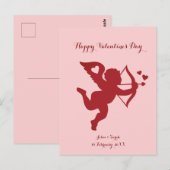 CUPID Happy Valentine's Day ポストカード (正面/裏面)