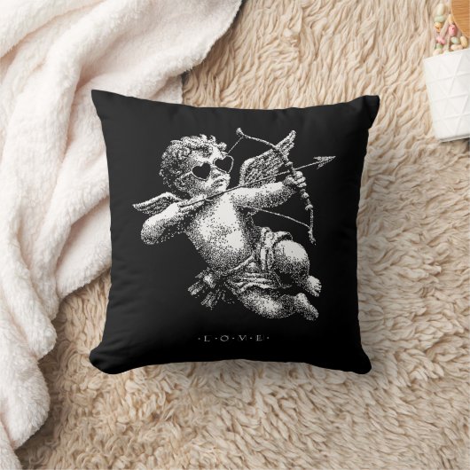 Cupid of Love B&W  クッション (ブランケット)