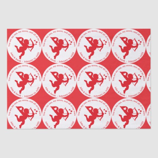 CUPID RED LOVE VALENTINE`S DAY 薄葉紙 (正面)