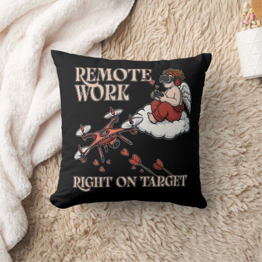 Cupid Remote Work, Valentine’s Day クッション (ブランケット)