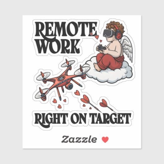 Cupid Remote Work, Valentine’s Day シール (シート)