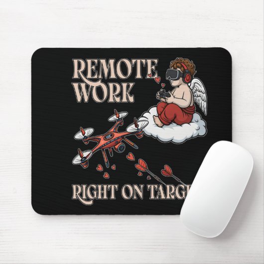 Cupid Remote Work, Valentine’s Day マウスパッド (マウス)