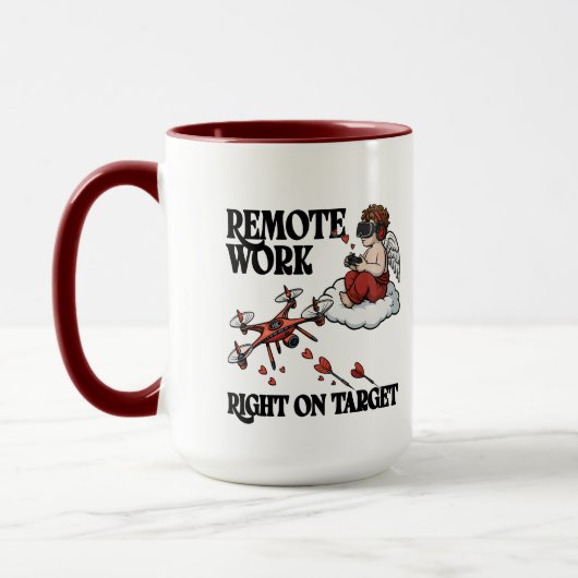 Cupid Remote Work, Valentine’s Day マグカップ (左)