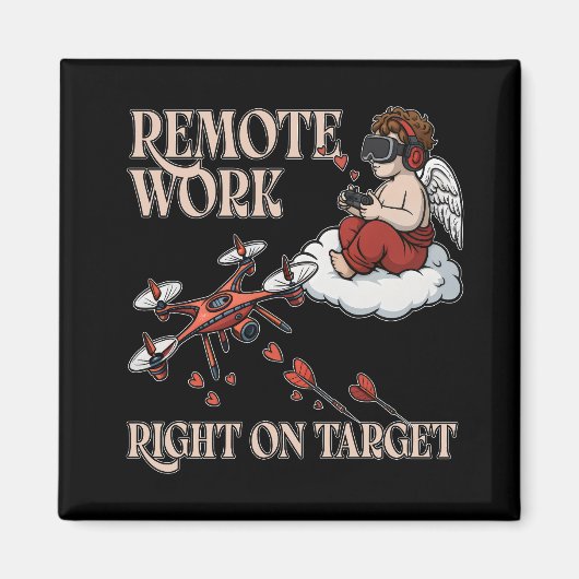 Cupid Remote Work, Valentine’s Day マグネット (正面)