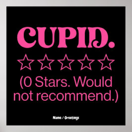 Cupid Review 0 Stars Would Not Recommend Funny  ポスター
