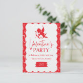 ​"Cupid’s Arrow" – Vibrant Modern Valentine’s Part シーズンポストカード (スタンド正面)