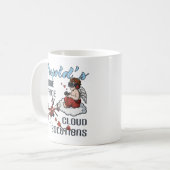 Cupid’s Home Office, Drone Valentine’s Day コーヒーマグカップ (正面左)