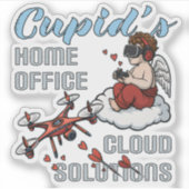 Cupid’s Home Office, Drone Valentine’s Day シール (正面)