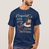 Cupid’s Home Office, Drone Valentine’s Day Tシャツ (正面)
