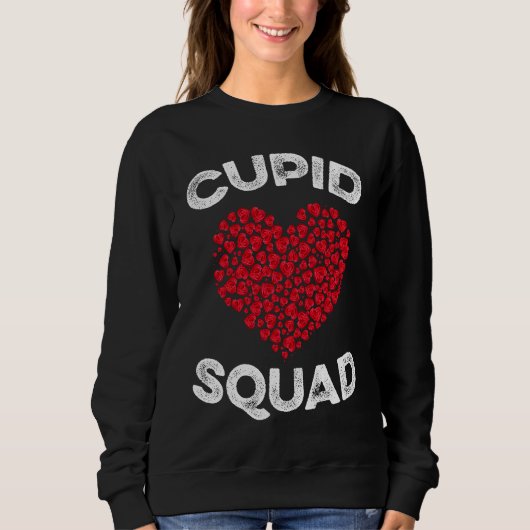 Cupid Squad T  Family and Couples Valentines Day スウェットシャツ (正面)