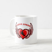 Cupid Stunt Offensive Valentines Day コーヒーマグカップ (正面左)