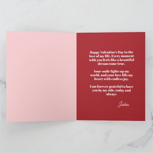 CUPID the best card for my love カード (内部)