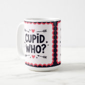 Cupid who? Stylish valentine's  コーヒーマグカップ (正面左)