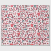 Cupid's Canvas: Love and Romance Valentine's Day ラッピングペーパー (フラット)