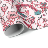 Cupid's Canvas: Love and Romance Valentine's Day ラッピングペーパー (ロールコーナー)