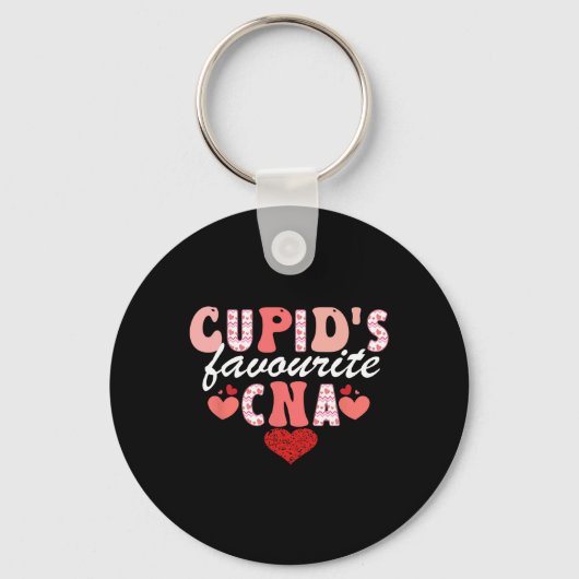 Cupid's Cna お気に入りの Valentine Certified Nursing I キーホルダー (正面)