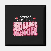 Cupid's Favorite 3rd Grade Teacher Valentine's Day マグネット (正面)