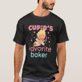 Cupid's Favorite Baker Cute Valentine's Day Tシャツ (正面)