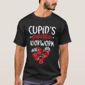 Cupid's Favorite Bookworm  Valentine's Day Book Re Tシャツ (正面)