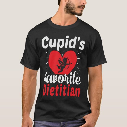 Cupid's Favorite Dietitian Valentine's Day Tシャツ (正面)