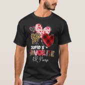 Cupid's Favorite ER Emergency Nurse Valentine Buff Tシャツ (正面)