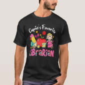 Cupid's Favorite Libararian Apple Cute Cupid Valen Tシャツ (正面)