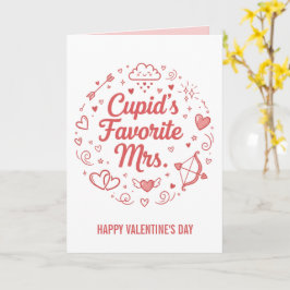 Cupid's Favorite Mrs. Valentines Day  カード