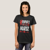 Cupid's Favorite Nurse Valentine Day Nursing Medic Tシャツ (正面フル)