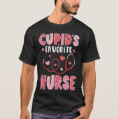 Cupid's Favorite Nurse Valentine's Day Tシャツ (正面)