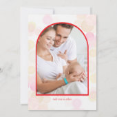 Cupid's Little Secret Valentine Baby Shower サンキューカード (裏面)