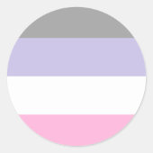 Cupiosexual Pride Flag  ラウンドシール (正面)
