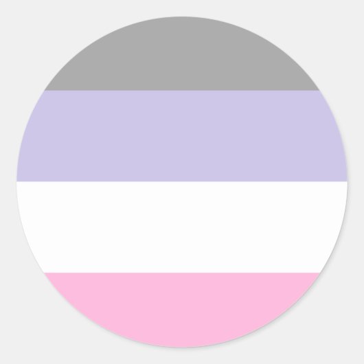 Cupiosexual Pride Flag  ラウンドシール (正面)