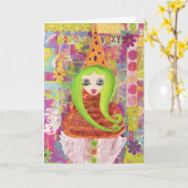 CupKateマザーズのデイカード カード (黄色い花)