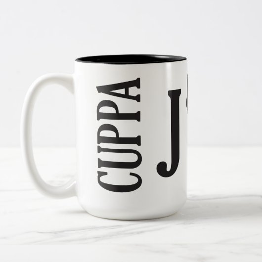 Cuppaジョー15ozのマグ ツートーンマグカップ (左)