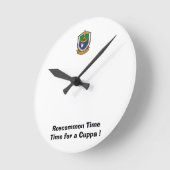 Cuppa.のためのRoscommonのタイム時間にありました ラウンド壁時計 (傾斜)