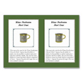 Cuprum銅角状のユニコーンのトレーディングカード テーブルナンバー (裏面)