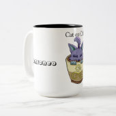 Cups Cat on Coffee ツートーンマグカップ (正面左)