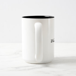 Cups Cat on Coffee ツートーンマグカップ