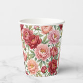 Cups en carton florales Petit mot doux 紙コップ (裏面)