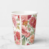 Cups en carton florales Petit mot doux 紙コップ (左)