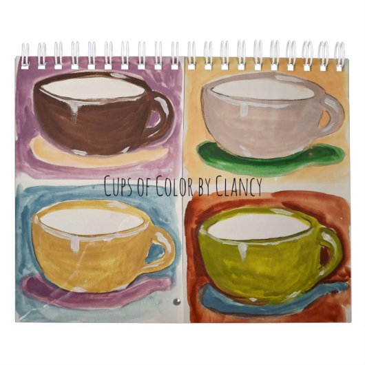 Cups Of Color by Clancy Calendar カレンダー (カバー)