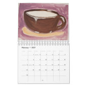 Cups Of Color by Clancy Calendar カレンダー (2月 2027)