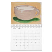Cups Of Color by Clancy Calendar カレンダー (3月 2027)