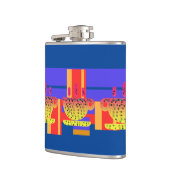 CUPS + Primary Colors Vinyl 包まれた Flask フラスク (左)