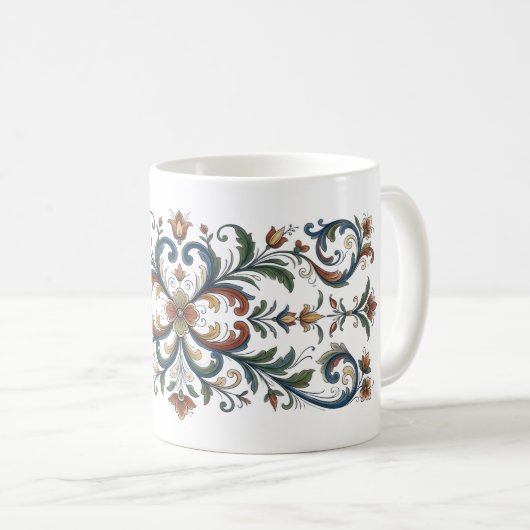 cups rosemaling コーヒーマグカップ (正面右)